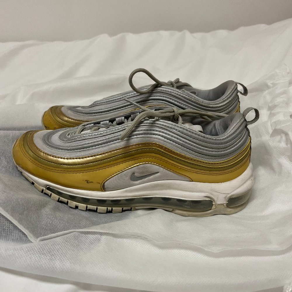 Gold and Silver Nike Air Max 97